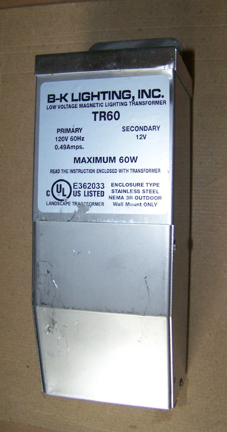 B-K Lighting TR60 Magnetic Transformer 60-Watt for Outdoor Lighting Systems