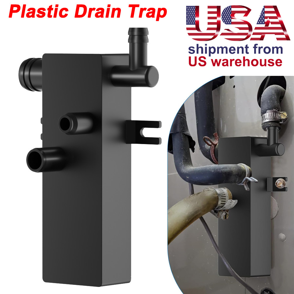 Black Drain Trap Replacement For GOODMAN B28208-11 & For AMANA 167874 Drain Trap