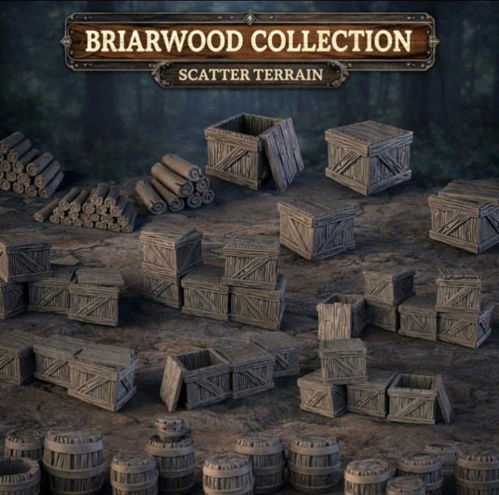 Briarwood Scatter Terrain -28mm Scale -Pillage -Baron's War -Fantasy -RPG