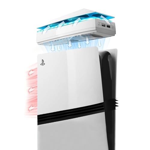 PS5 Pro Cooling Fan [New for 2025 - Top Heat Dissipation and Dustproof]
