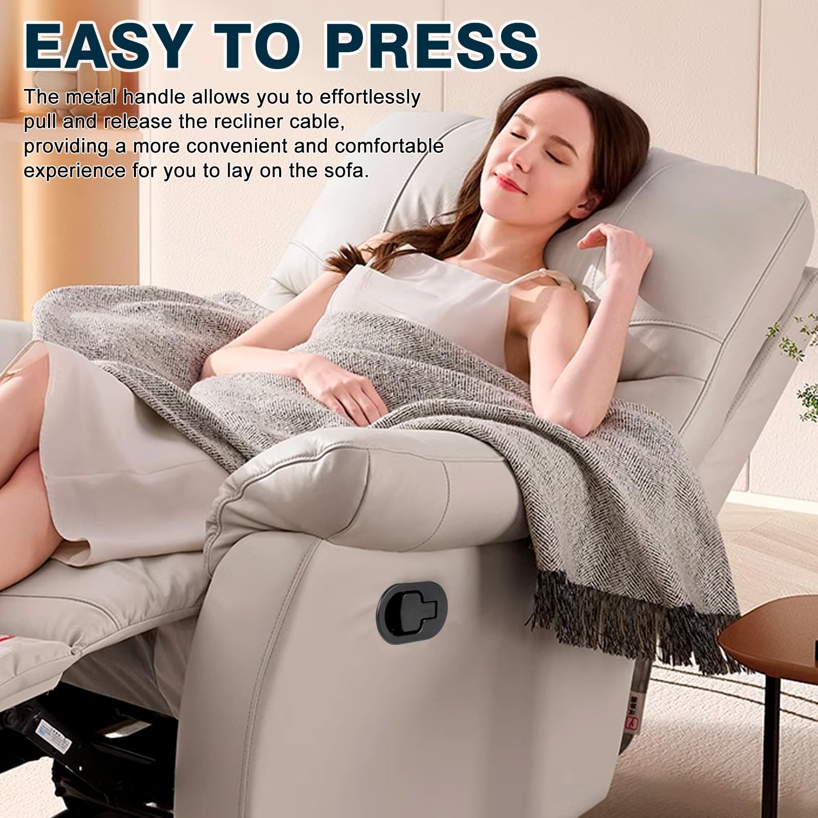 Nonley Recliner Couch Release Handle 4.45 x 2.67 x 1.57 inches, 1 Pack