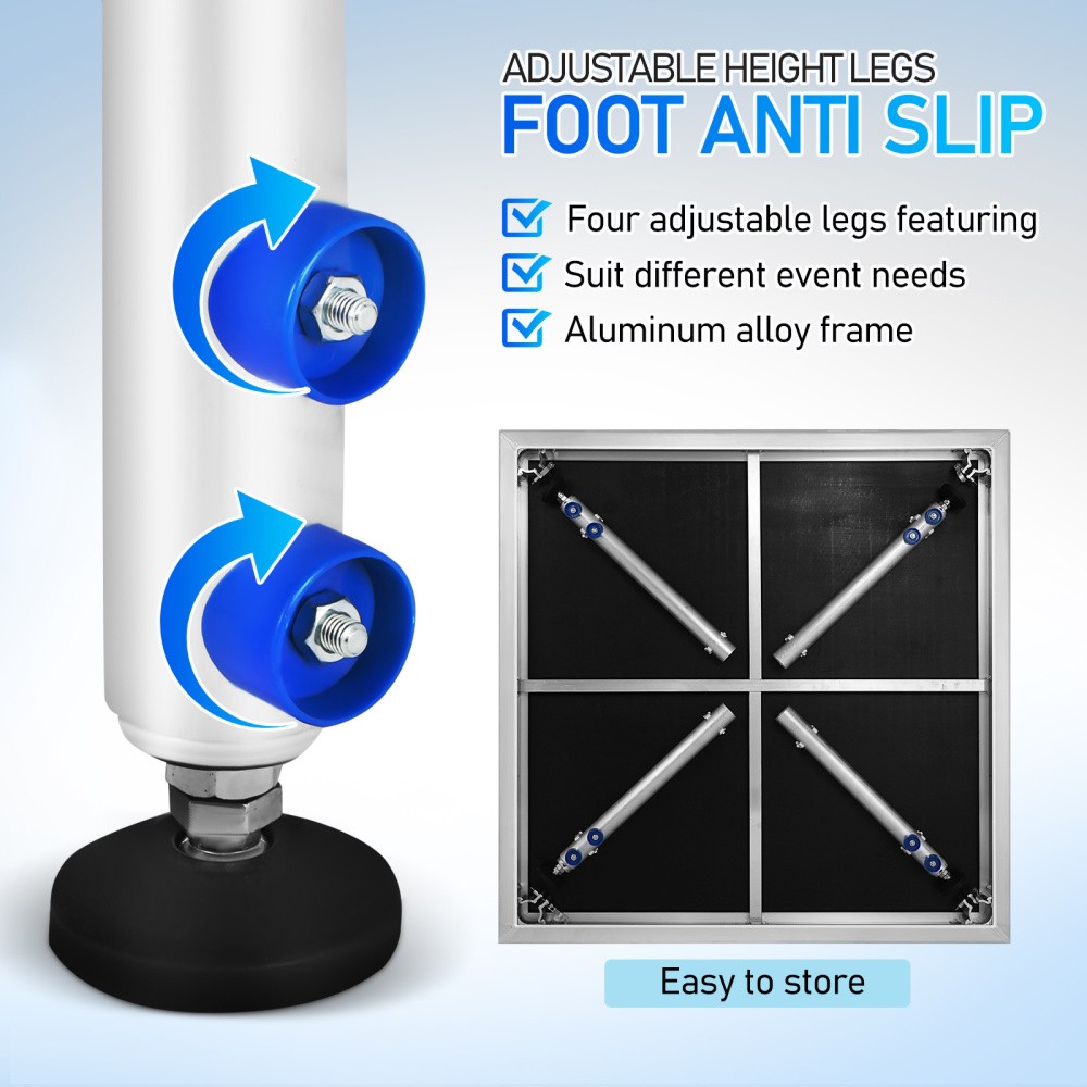 4FTX4FT Portable Riser Stage Kit System w/ 24"-40" Adjustable Height for School