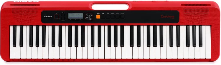 Casio Casiotone CT-S200 - Portable Digital Keyboard (Red)
