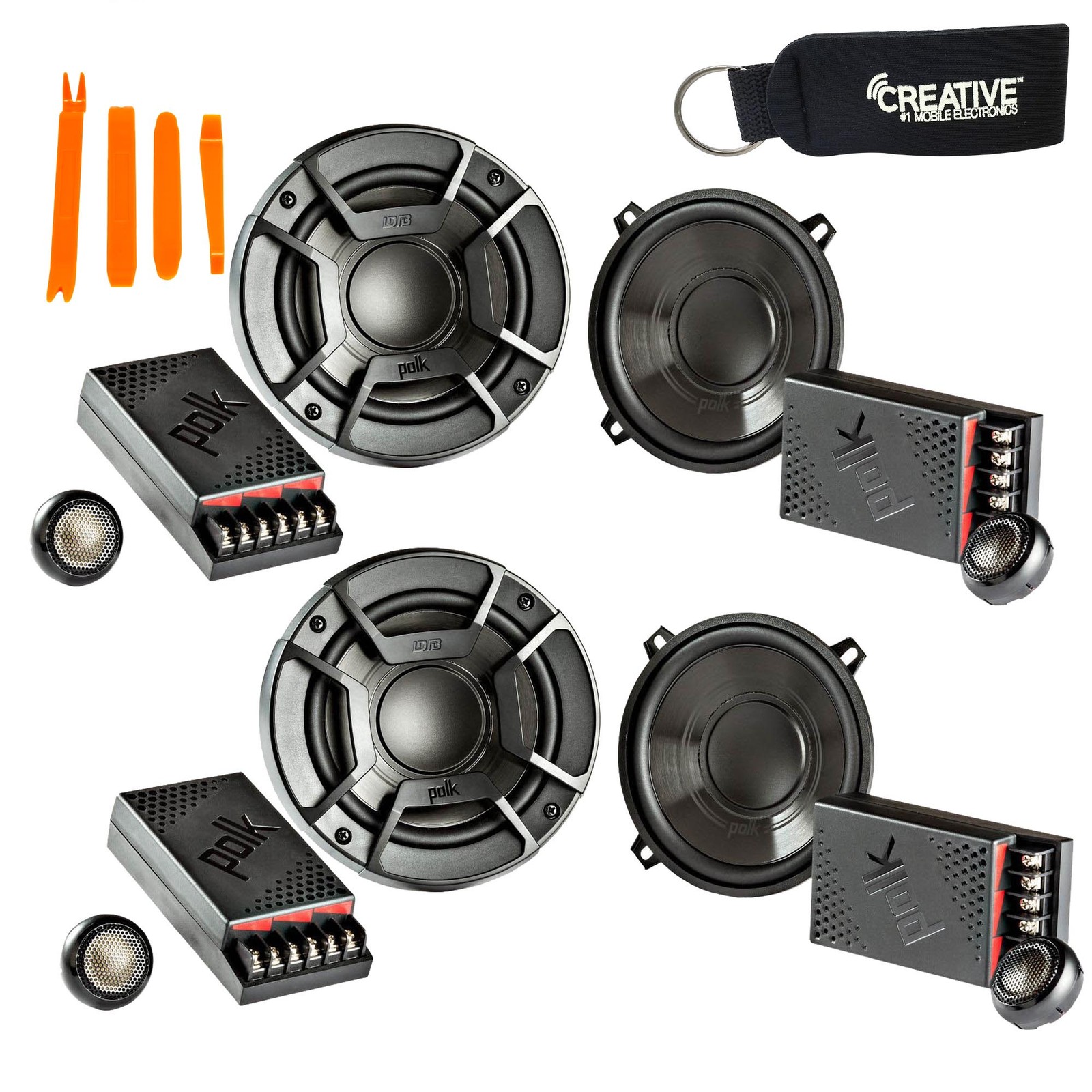 Polk Audio Two Pairs Of DB5252 5.25" Speaker- Marine Powersports Certification