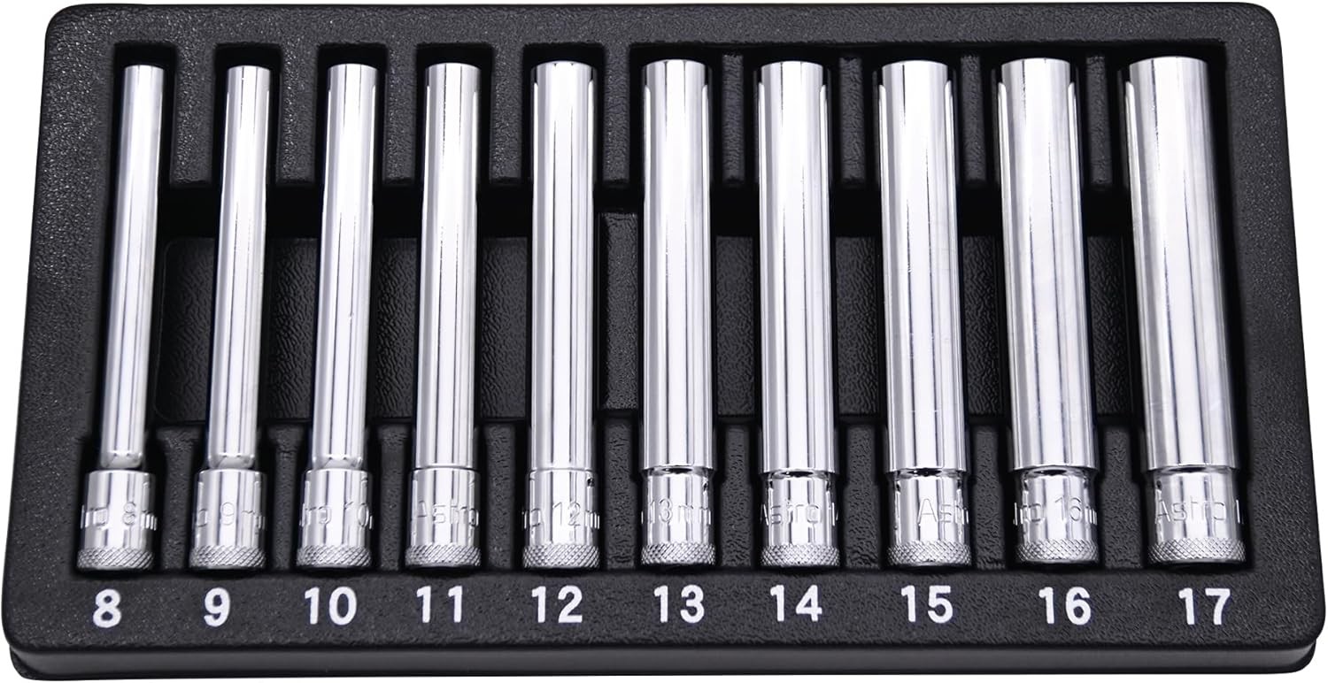 Astro Tools 4110 10pc 3/8" Drive Extra Deep Metric Socket Set