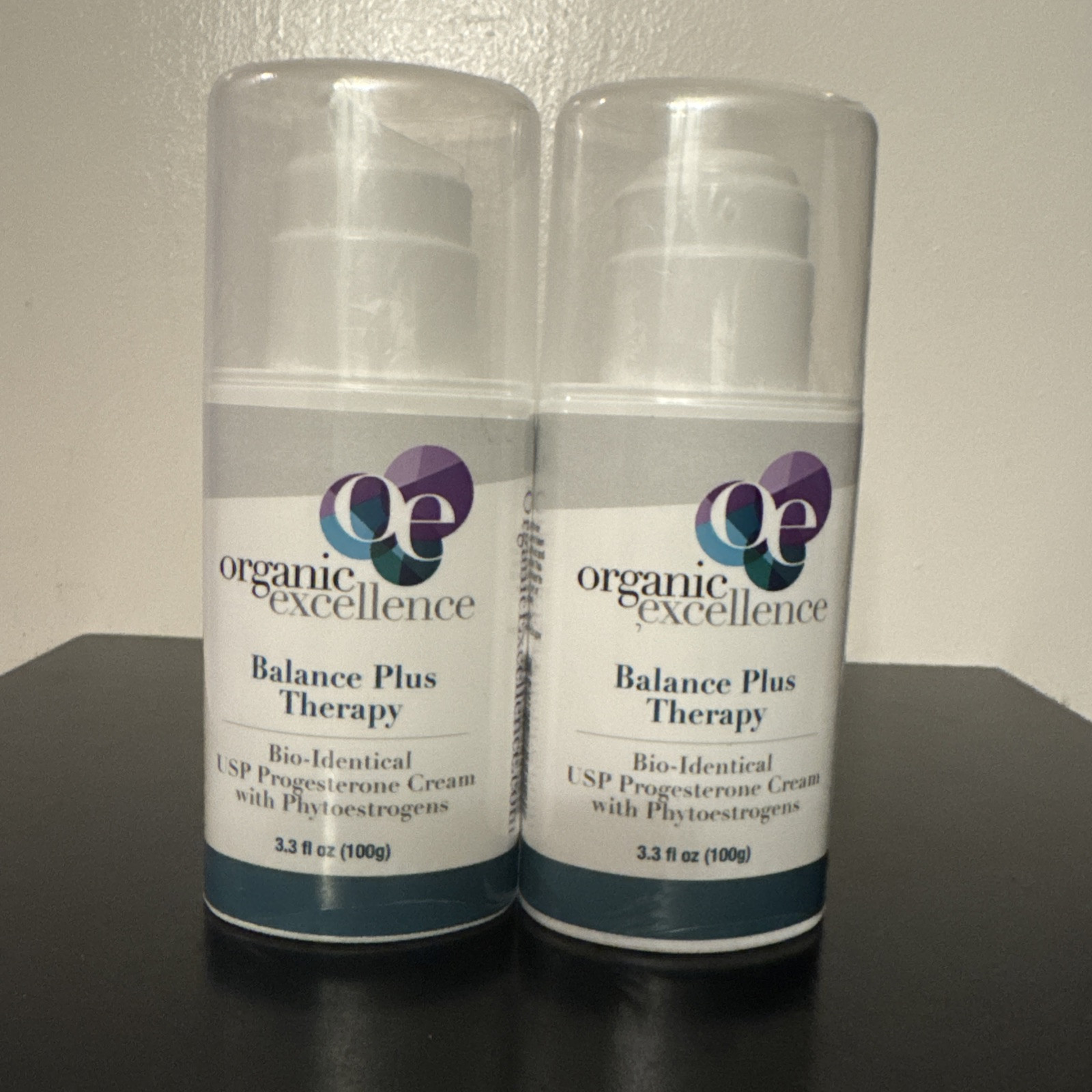 Organic Excellence BALANCE PLUS THERAPY (2 Bottles) of  3.3 fl oz (100g) Each