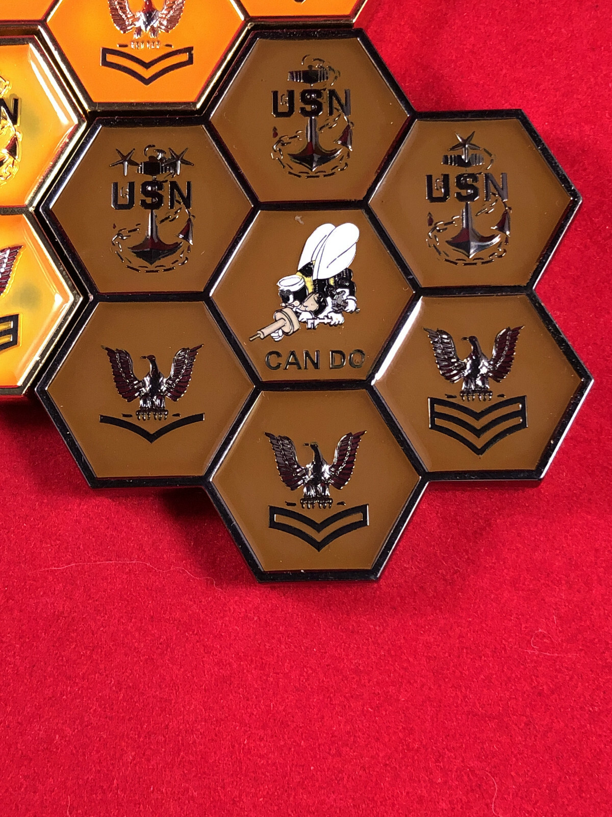 U.S. Navy Seabee, CAN DO Coin brown verison