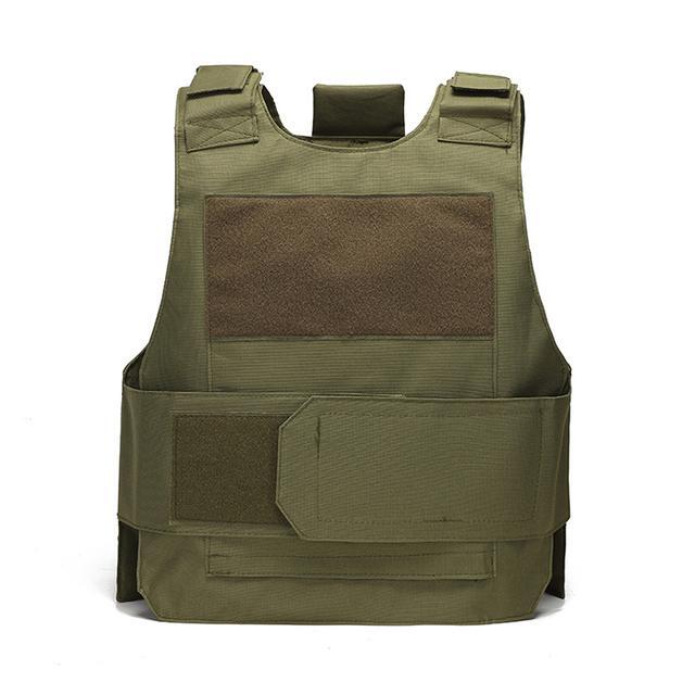 Body Bulletproof Vest Front Back Plates Armor Tactical Jacket Guard Security Kit