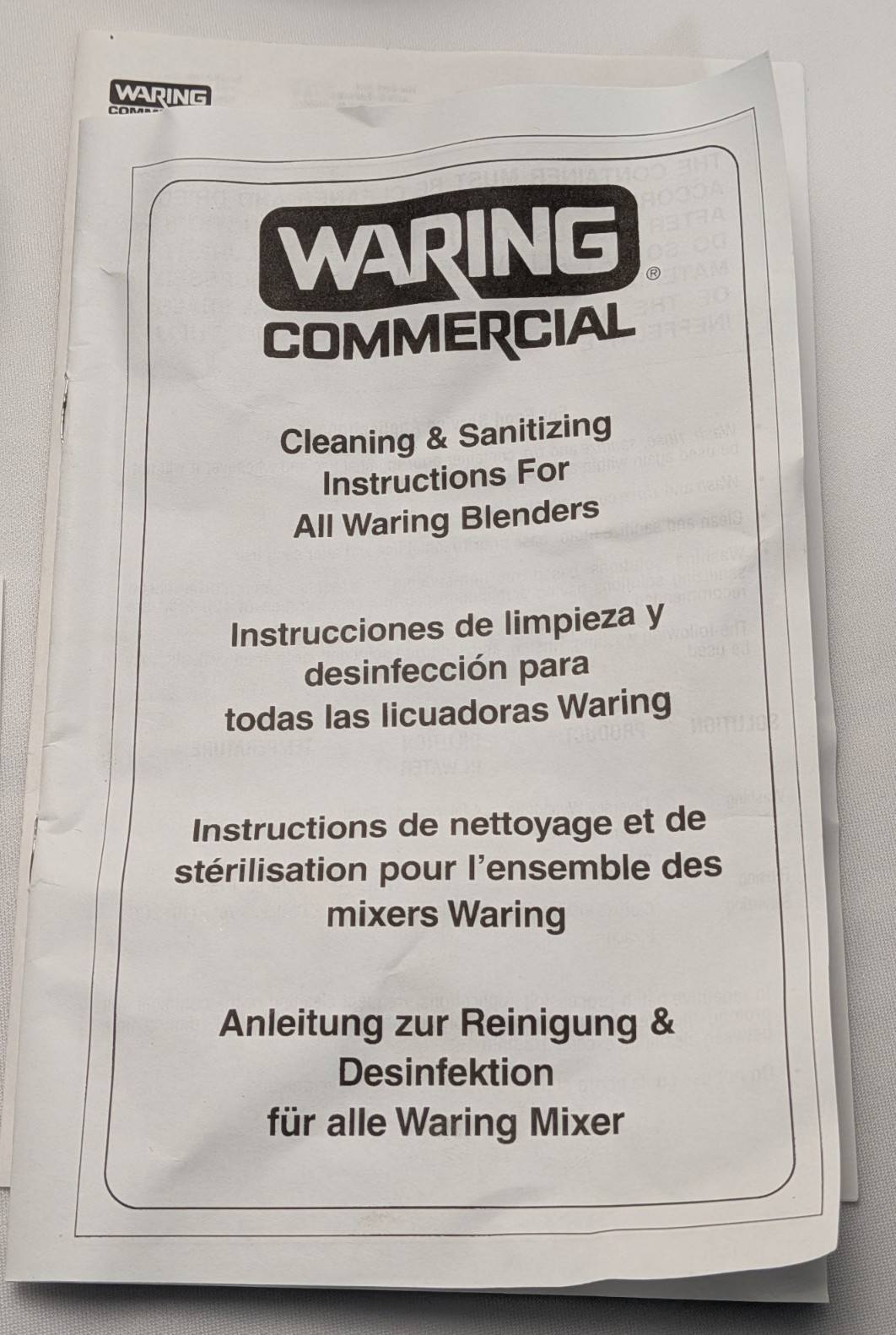 WARING COMMERCIAL CAC21 - Copolyester Container w/ Blade Assembly & Lid 48 Oz
