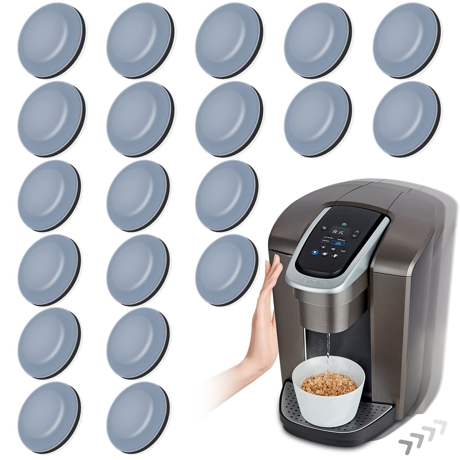 Appliance Sliders for Kitchen Appliances, 20 PCS Self-Adhesive Small Kitchen ...
