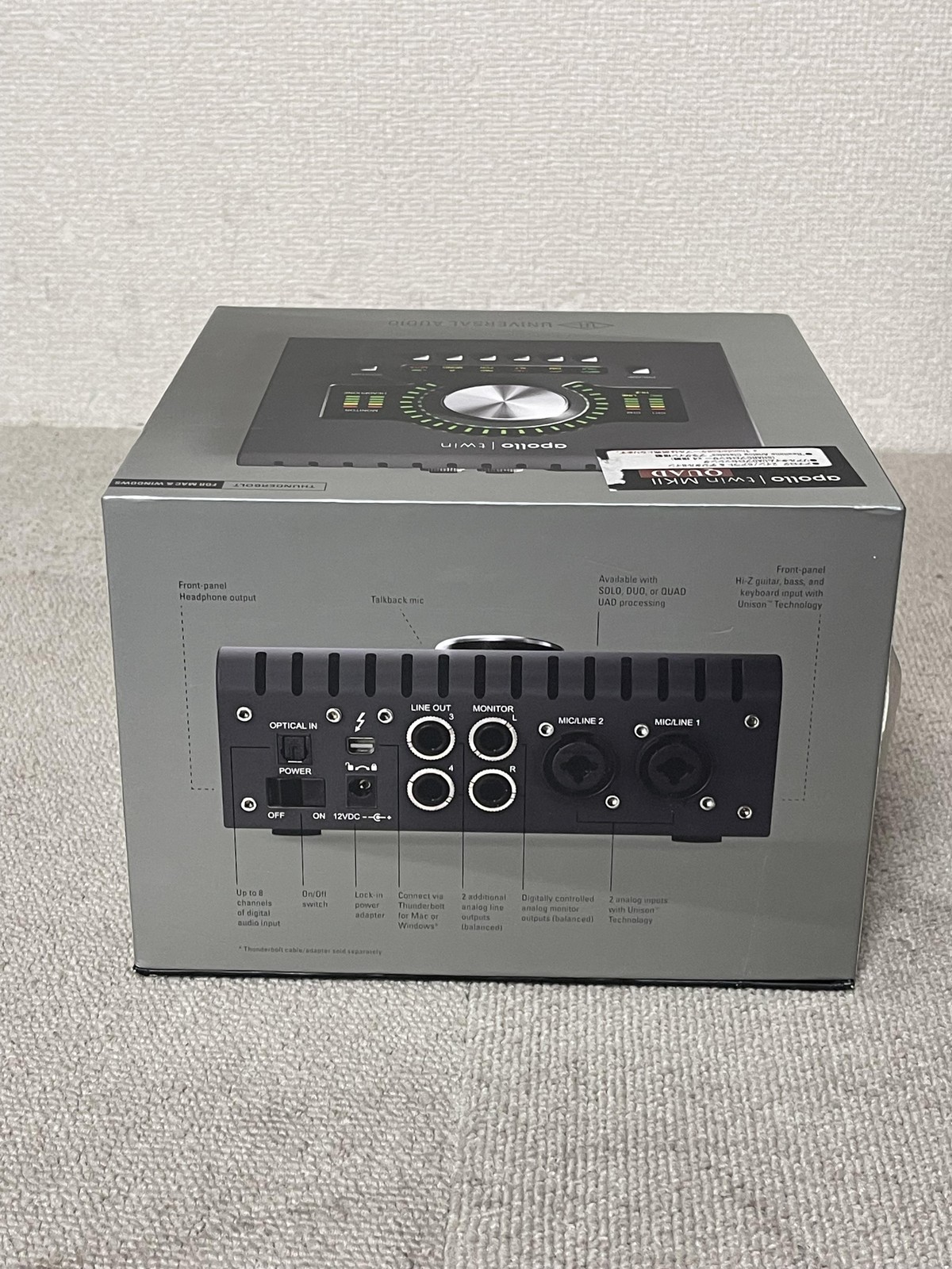 Universal Audio Apollo Twin MKII Quad Core Thunderbolt Audio Interface UAD-2