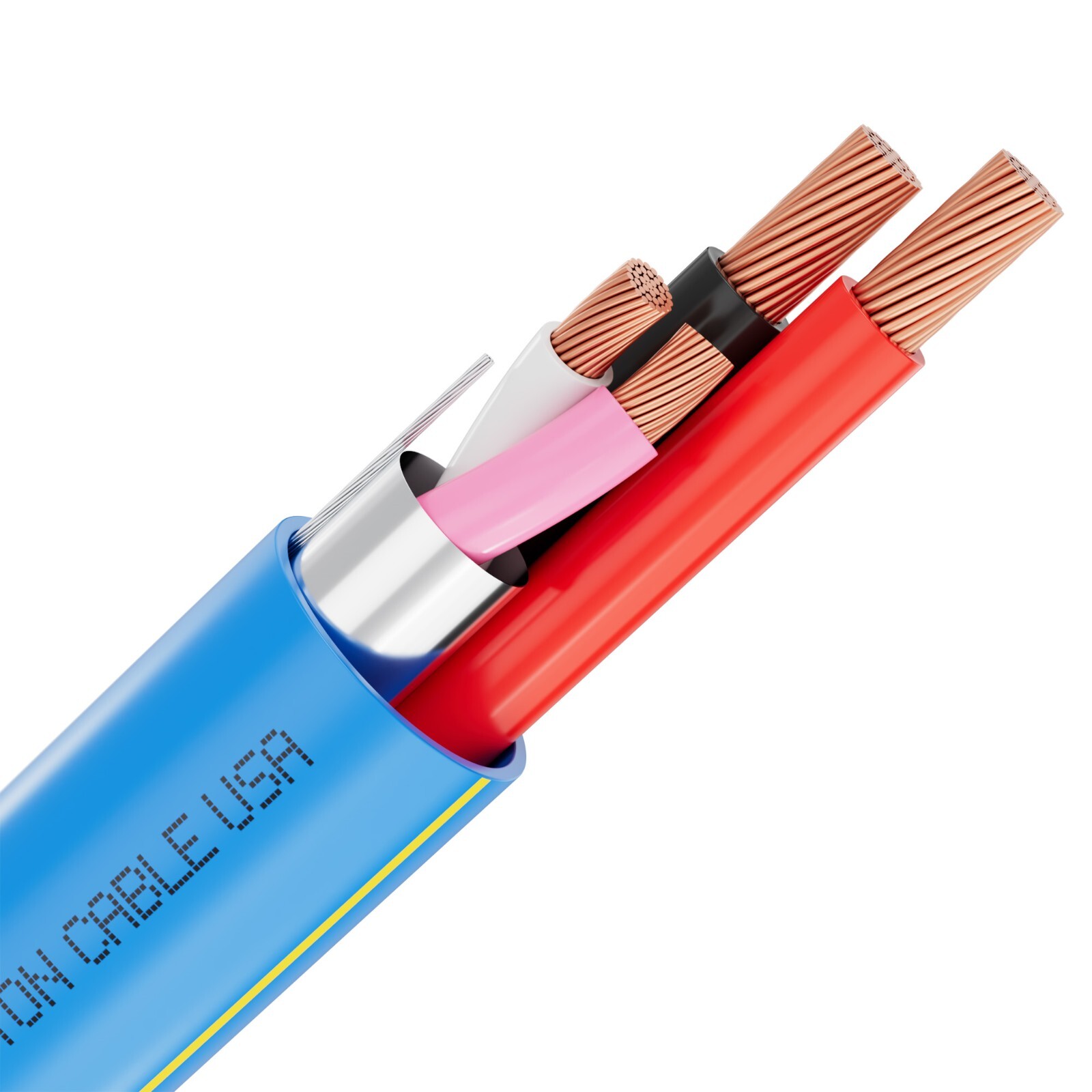 Syston Lutron Control Cable Equivalent GRX-CBL-346S, 18/2C + 22/1PR, CL3R, QS UL