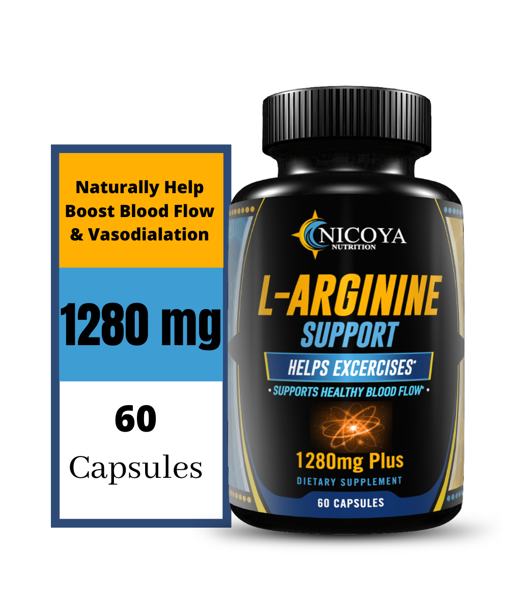 L-Arginine, Pre Workout Booster Muscle Building & Energy Supplement -2 PACK