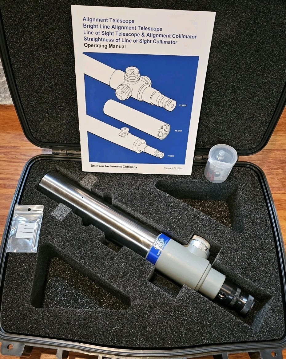 Brunson Alignment Telescope C47280 w/ Case and Attachment