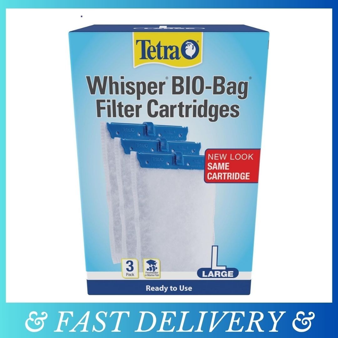 Tetra Whisper Bio-Bag Large Filter Cartridges 3 Pack Ready to Use Aquarium