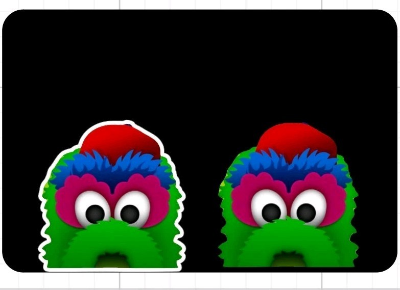 Philadelphia Phillies Sticker Phanatic MLB Baseball Die Cut Laminated