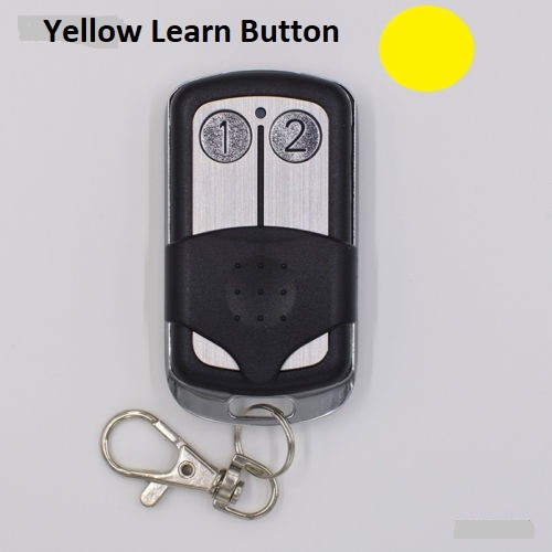 LiftMaster Replacement Garage Door Opener Key Chain Remote Yellow Learn Button