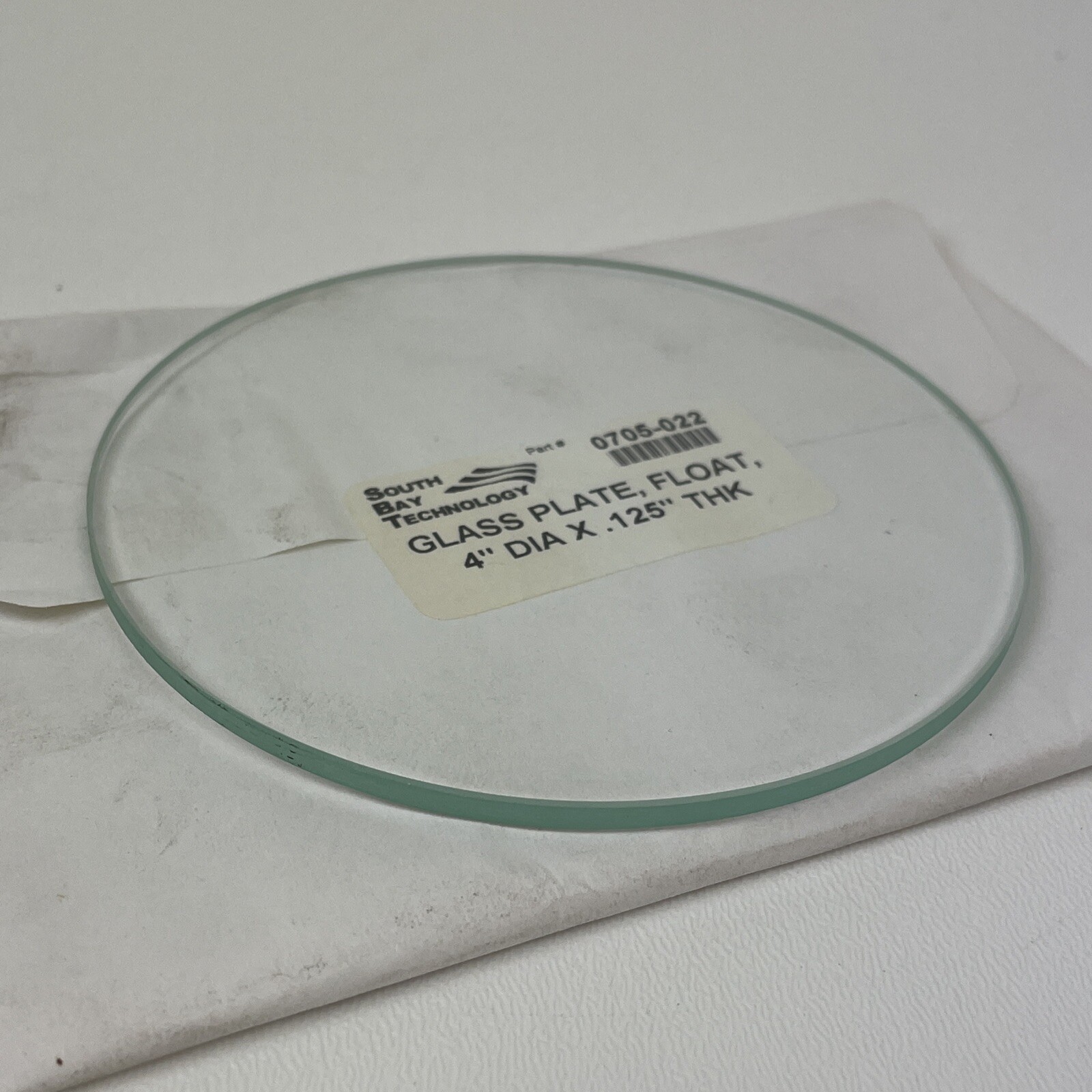 Flat Glass Lapping Plate Sharpening System Flat Float Plate 4" DIA X 0.125"THK