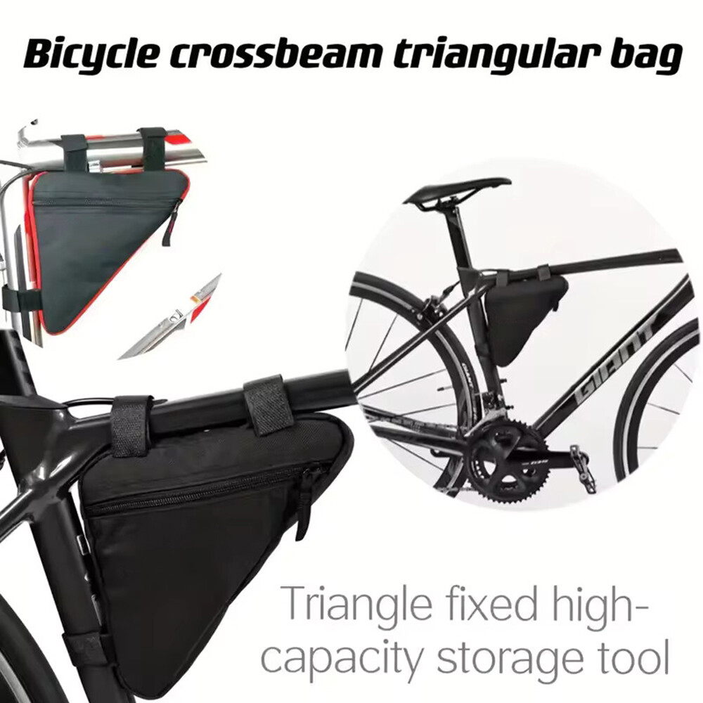 Bike Triangle Bag MTB Road Bike Repair Tool Bag Durable Wear Resistant Bike Bag