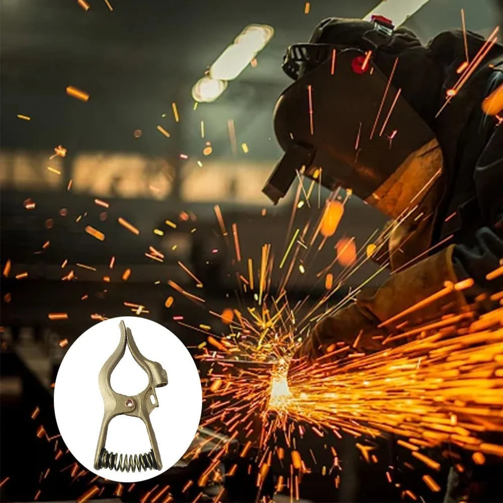 300-Amp T-Style Welding Ground Clamp Brass