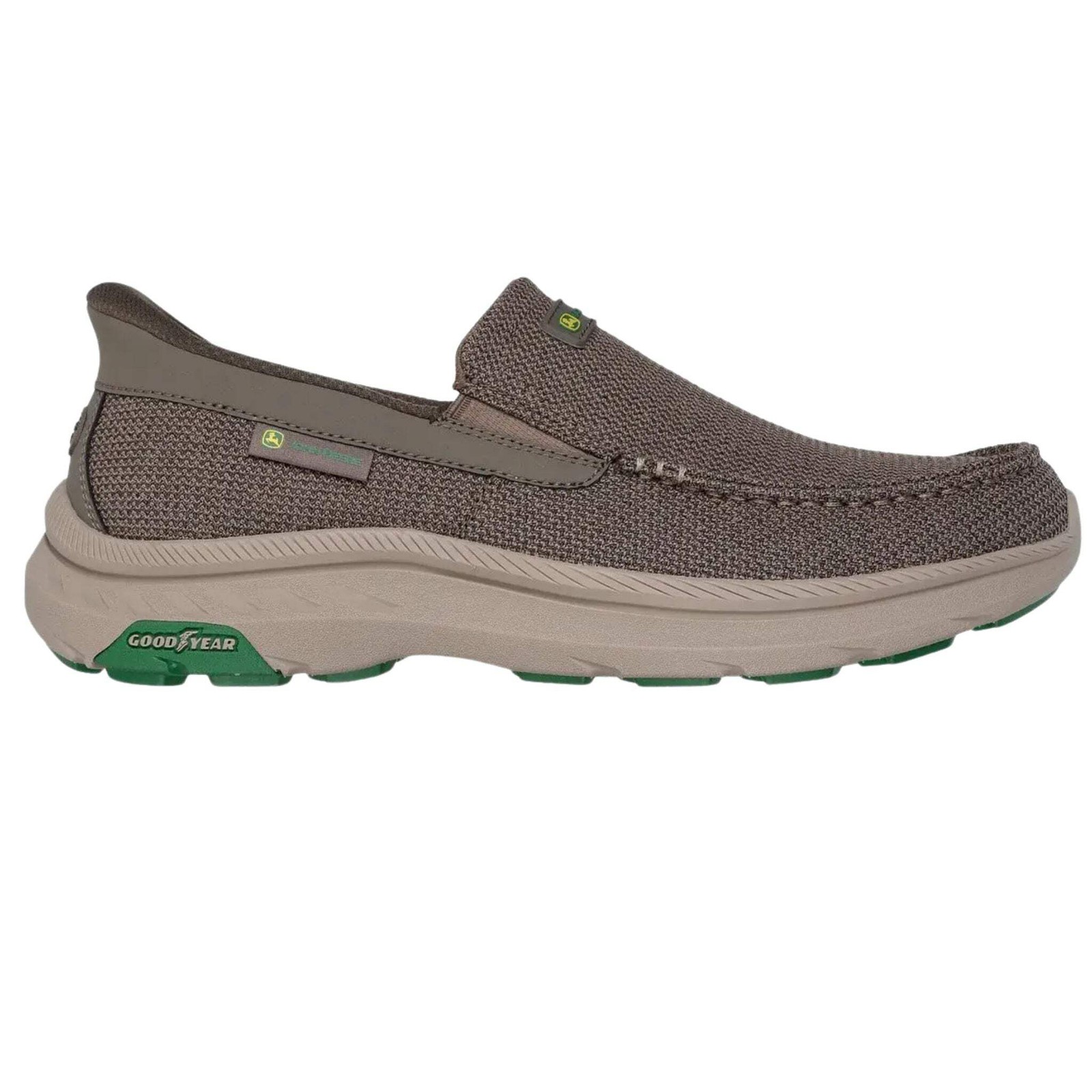 Skechers Men's 256079 John Deere Pollard Ender Taupe Tweed Slip-ins Casual Shoes