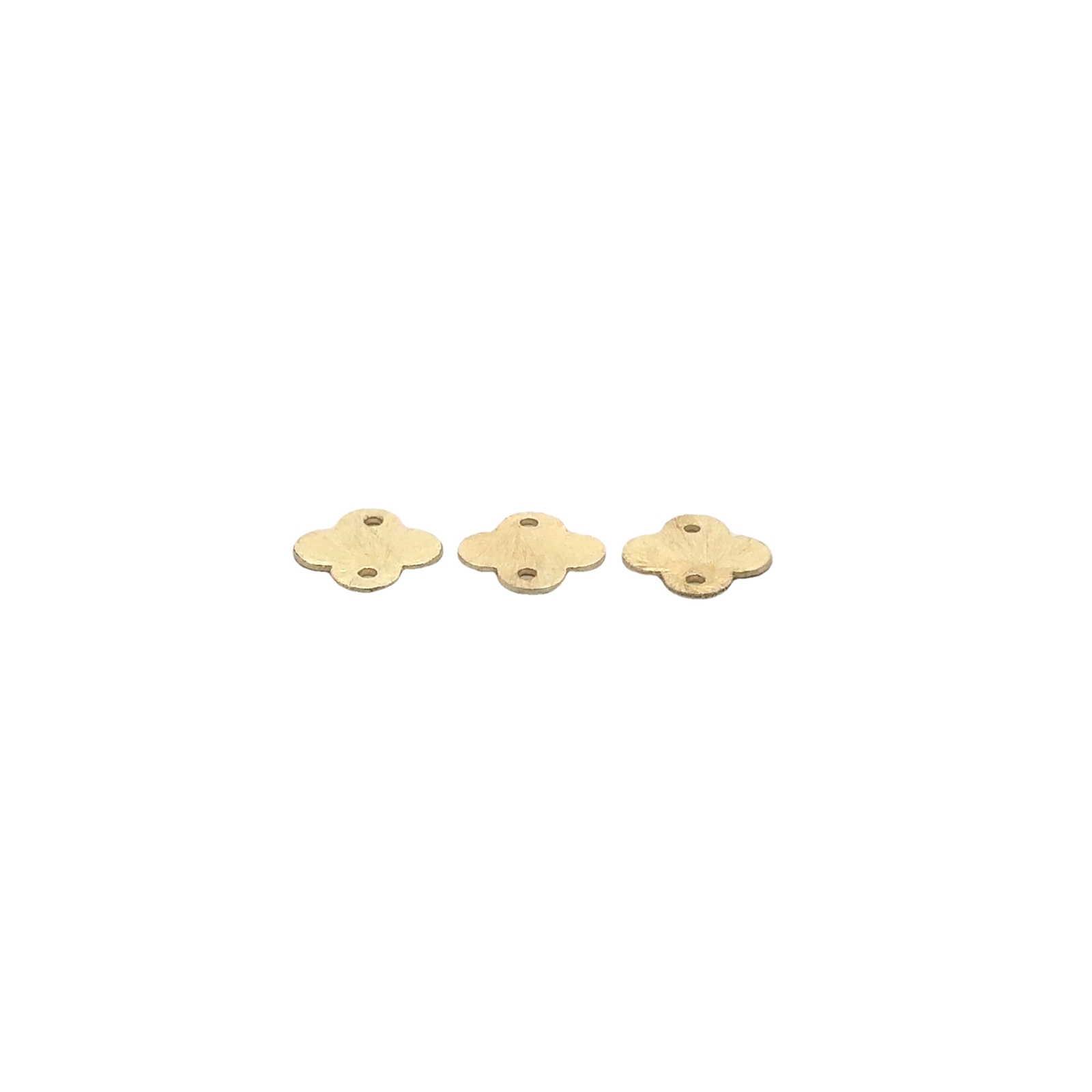 Gold Finish or Silver Plated E-coated Finding Charm with Two Holes (10mm, 12mm)