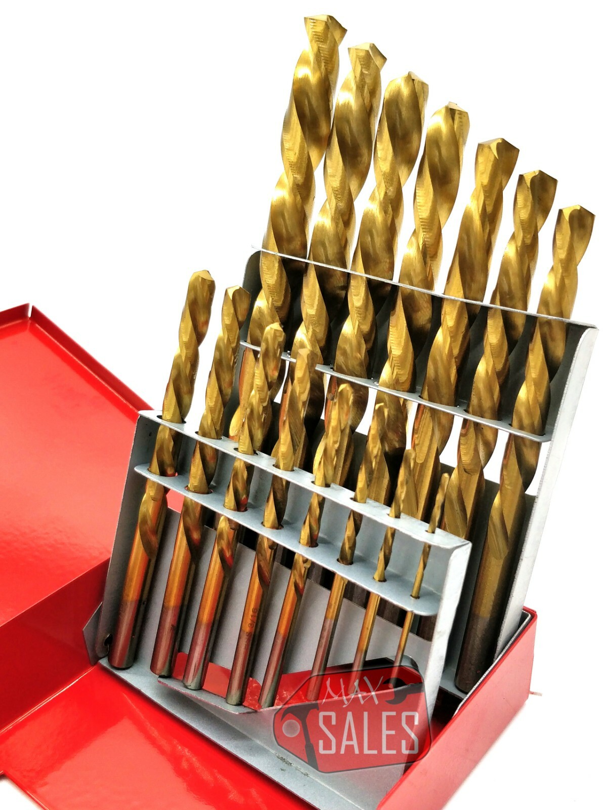 15p LEFT Hand Drill Bit Set Titanium Handed Stud Remover Screw Extractor Reverse