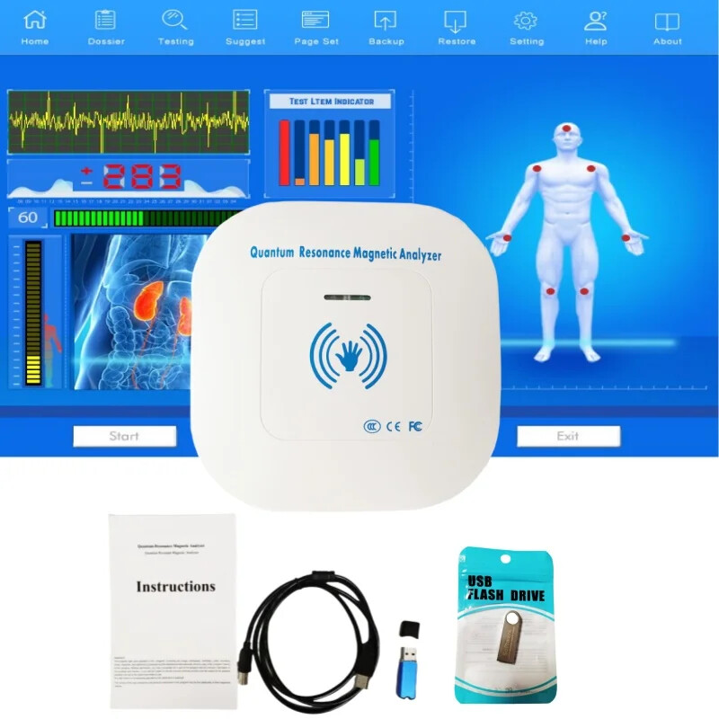 Quantum Resonance Magnetic Analyzer Hand Touch For Human Health Indicators