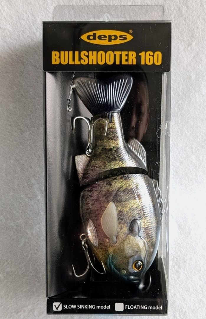 deps BULLSHOOTER 160 Slow Sinking #01 Real Bluegill Color 3.7oz 6.3" NEW Japan