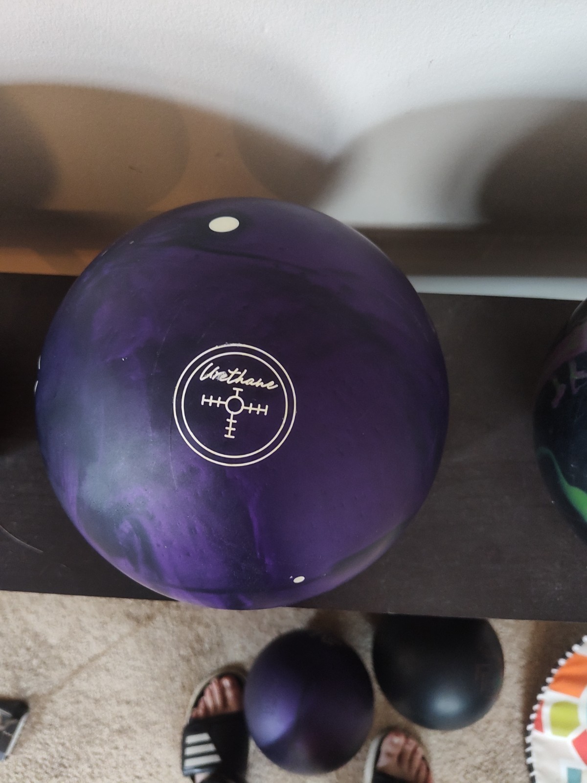 New Low Price! Black Widow Purple Pearl Urethane Bowling Ball Overseas 3-4"Pin