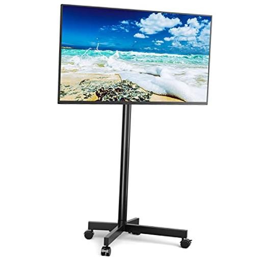 Mobile TV Cart Rolling Floor Stand for 23-55 Inch LCD LED TVs up to 88 lbs,