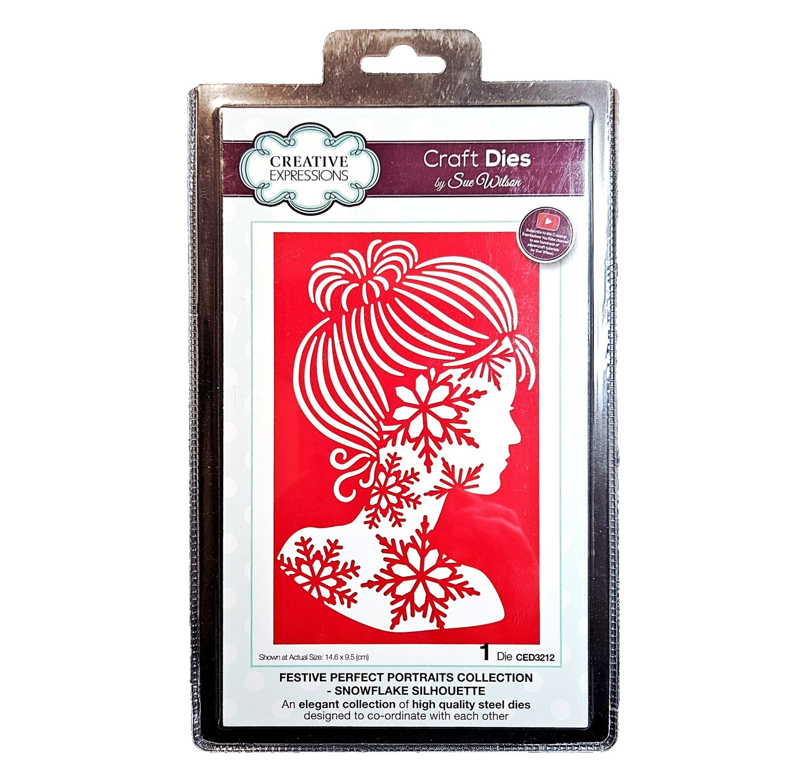 SNOWFLAKE WOMAN SILHOUETTE Festive Perfect Portraits Cutting Die Winter bb385