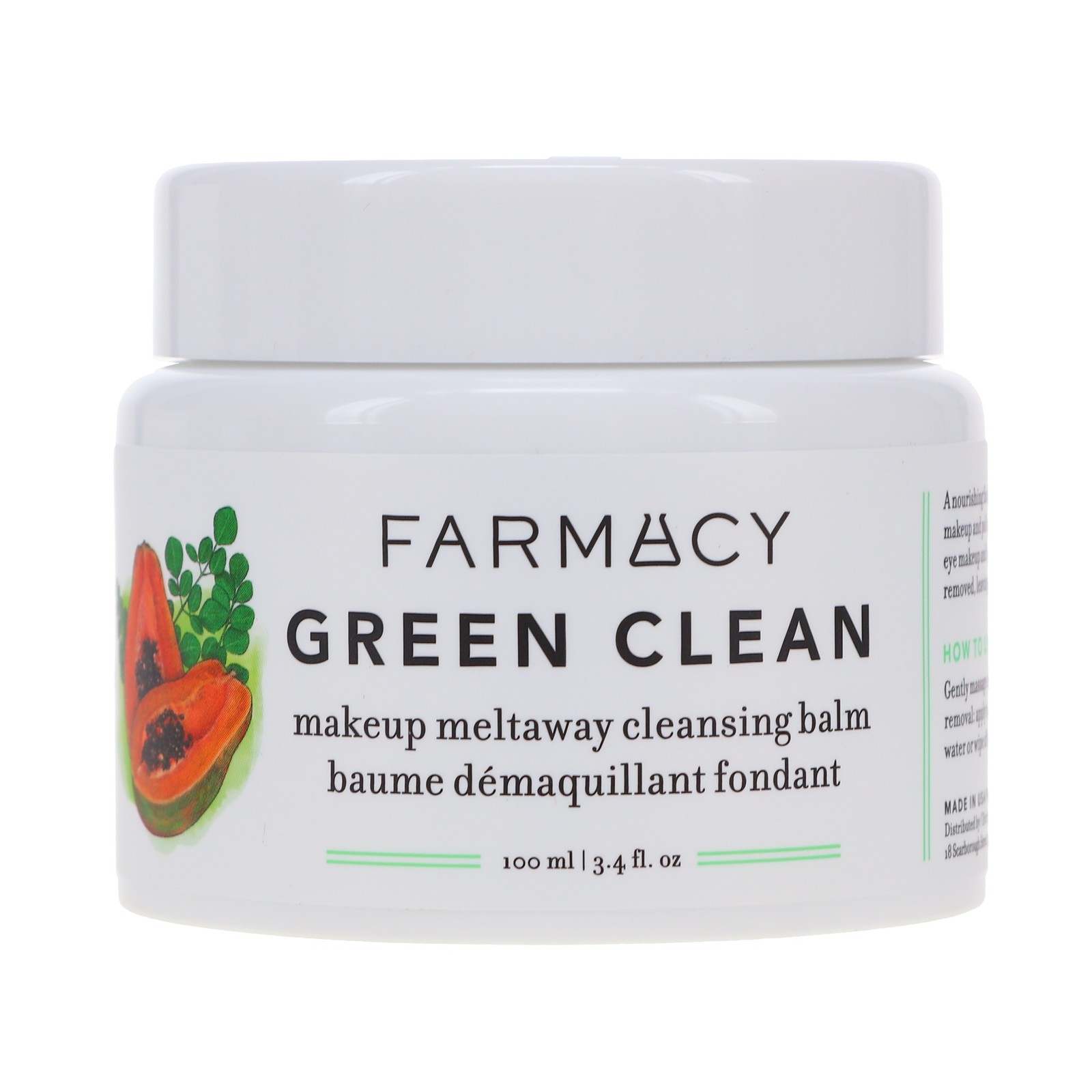 FARMACY GREEN CLEAN MAKEUP MELTAWAY CLEANSING BALM 3.4 OZ