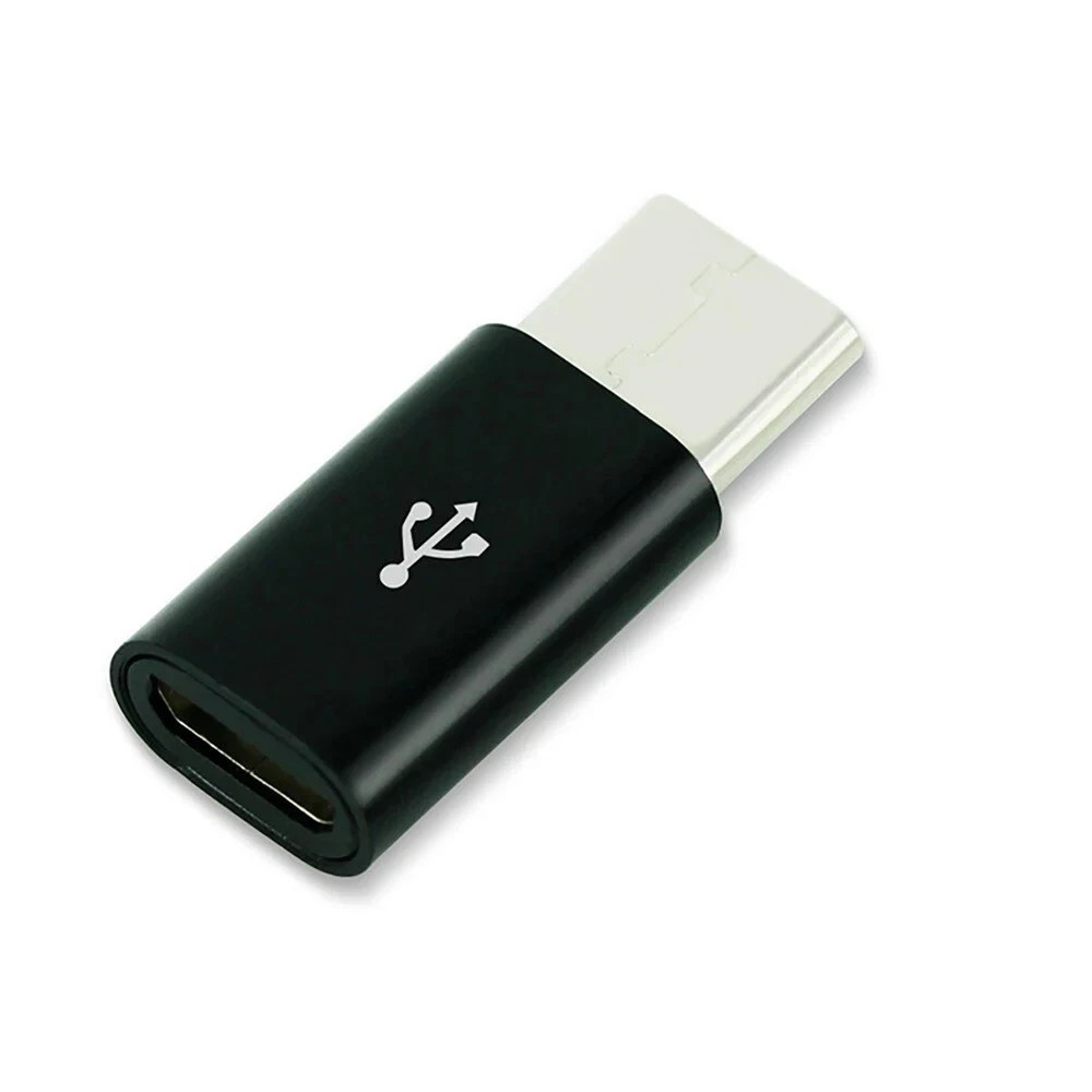 5 Pack Micro USB to Type C Adapter Converter Micro-B to USB-C Connector USA