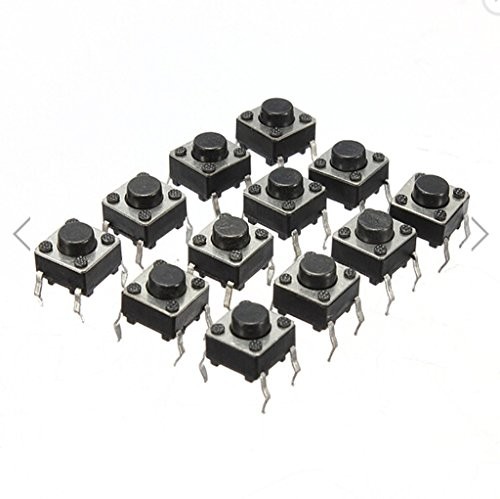 100pcs Mini Momentary Tactile Push Button Switch 6x6x5mm