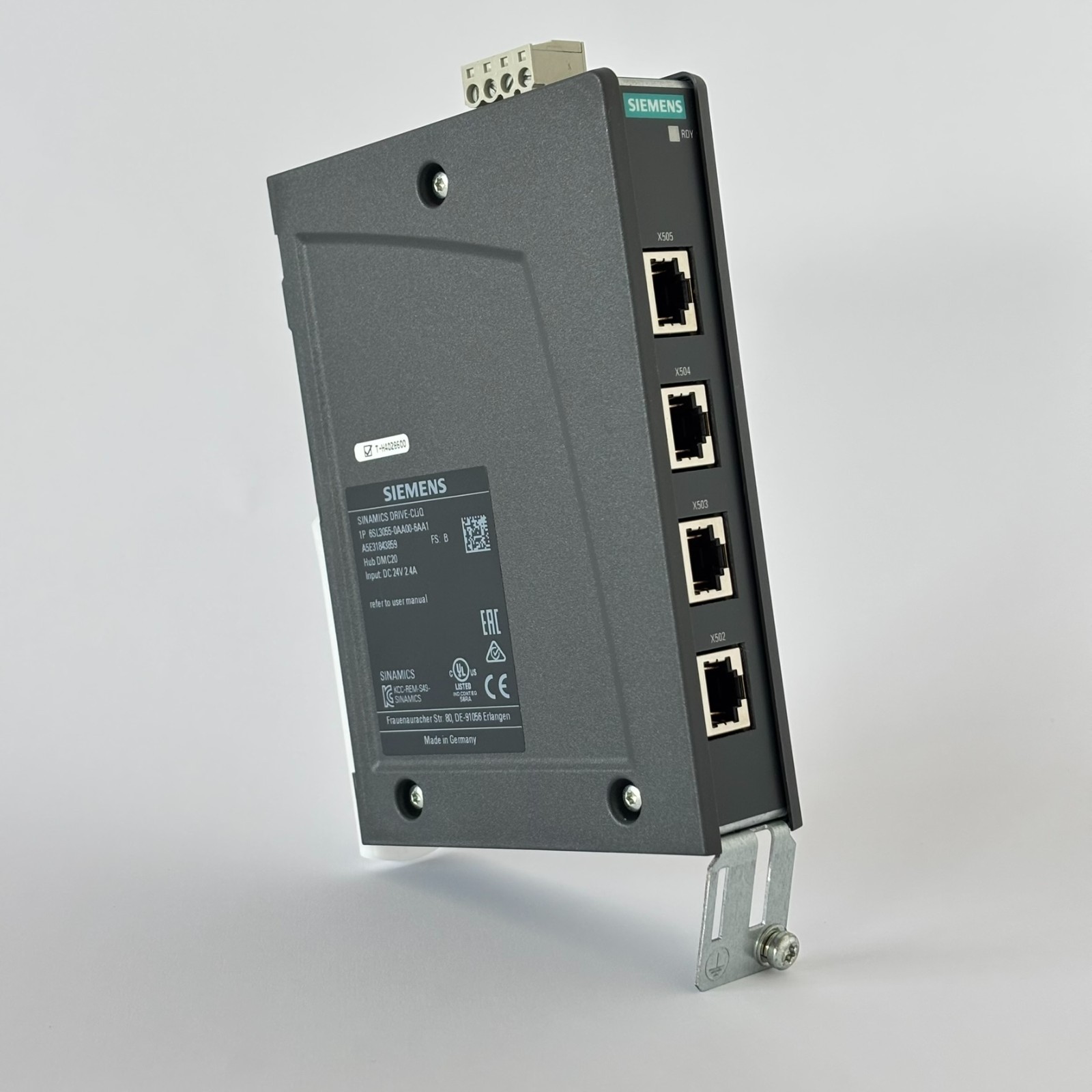 Siemens 6SL3055-0AA00-6AA1 - HUB DMC20 Sinamics Drive-CliQ (5 RJ45)