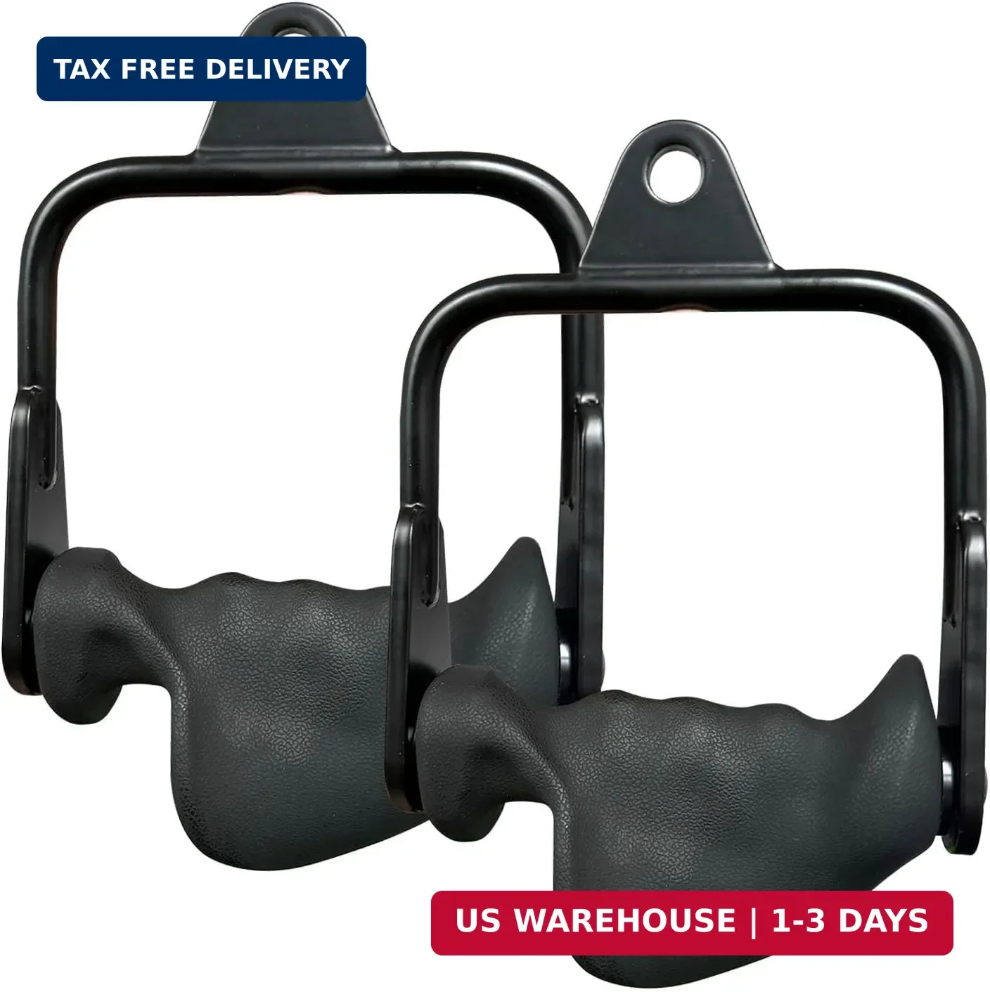 Ergonomic Tricep Rope Pulldown Attachments, Upgraded 27 32 40 & 47 Inch E