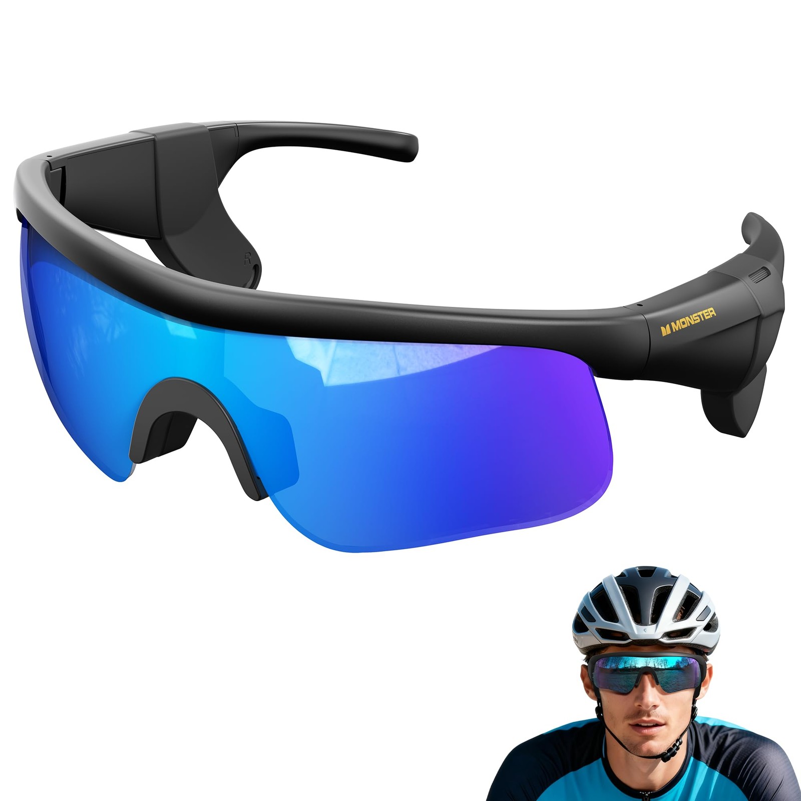 Polarized Bluetooth Smart Glasses with Built-in Mic & HD Speakers for Sports