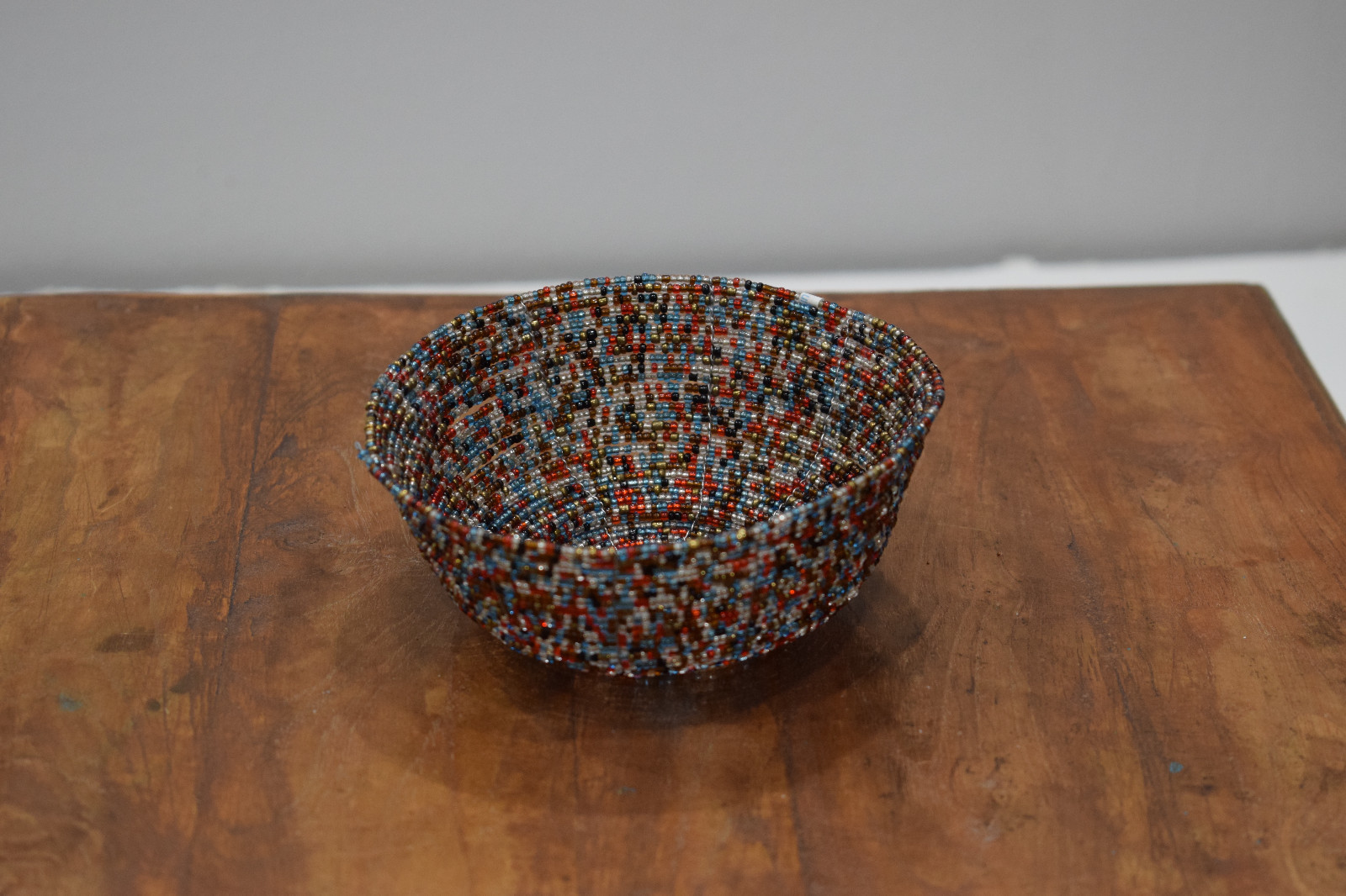 Baskets Indonesian Assorted Round Wire Beaded Baskets