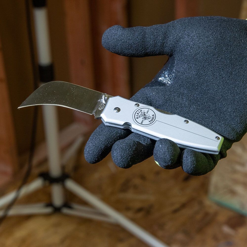 Klein Tools 44006 Lockback Knife 2-5/8-Inch Aluminum Handle - Hawkbill