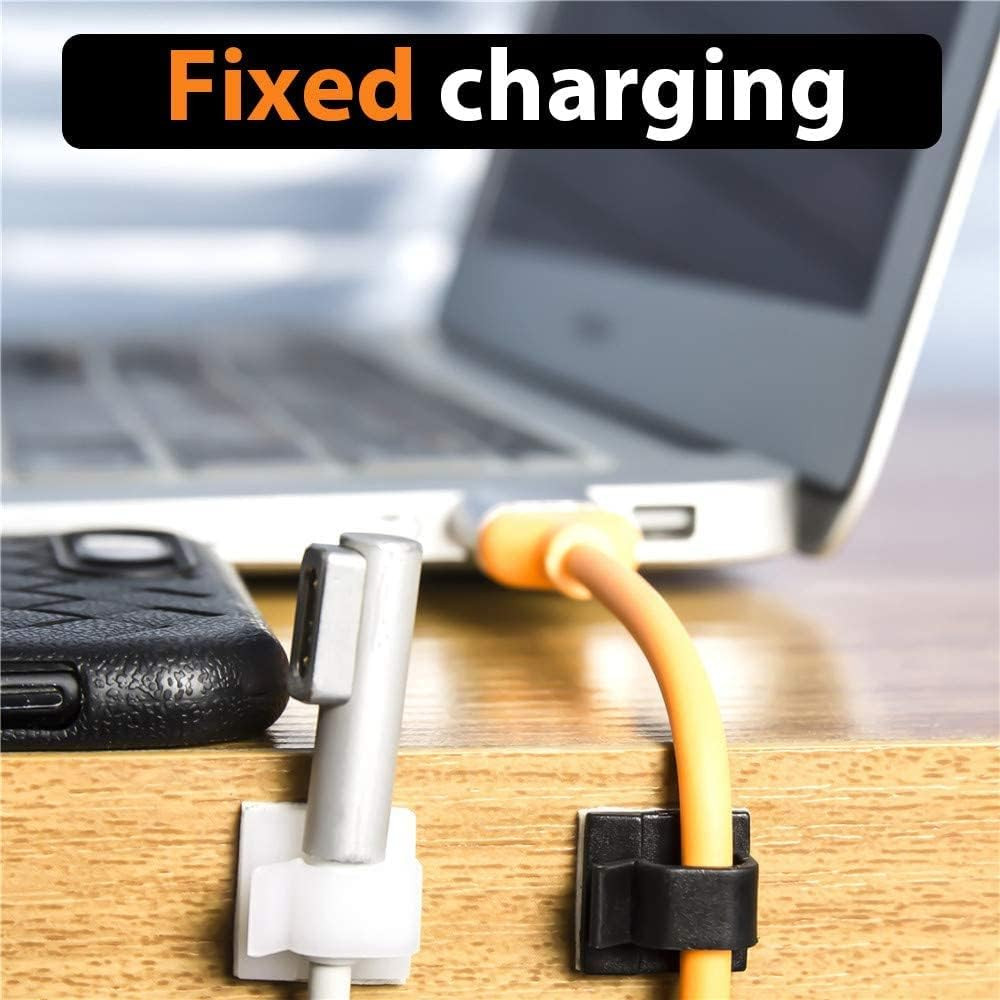 50Pcs Cable Clips, Adhesive Cable Organizer Cord Holder, Durable Strong Cable Wi