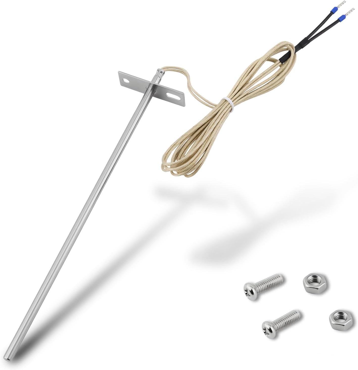 7" RTD Temperature Probe Sensor, 304 Stainless Steel Replacement for Traeger