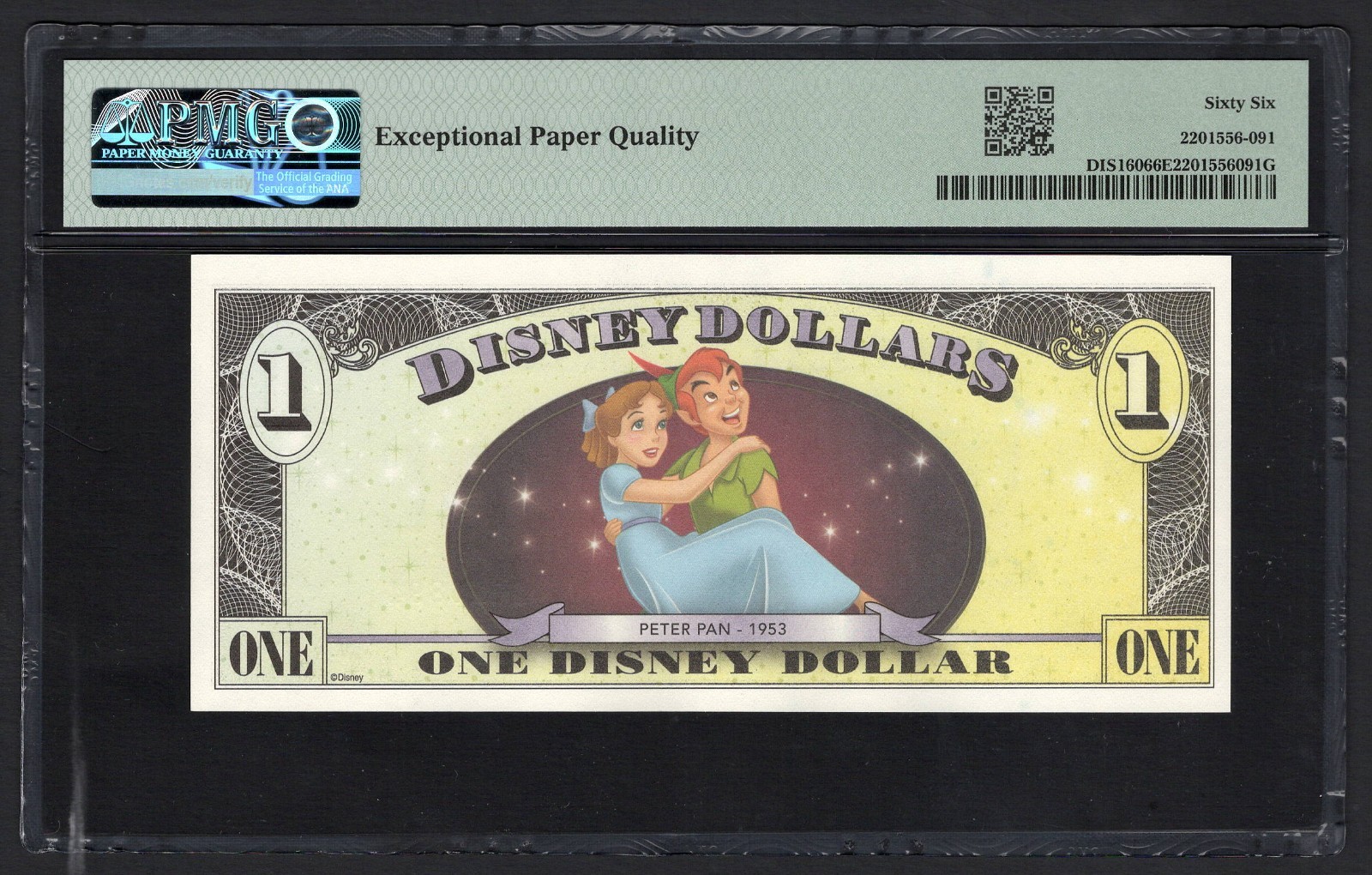 Disney Dollar One Dollar 2013 DIS160 Uncirculated Grade 66
