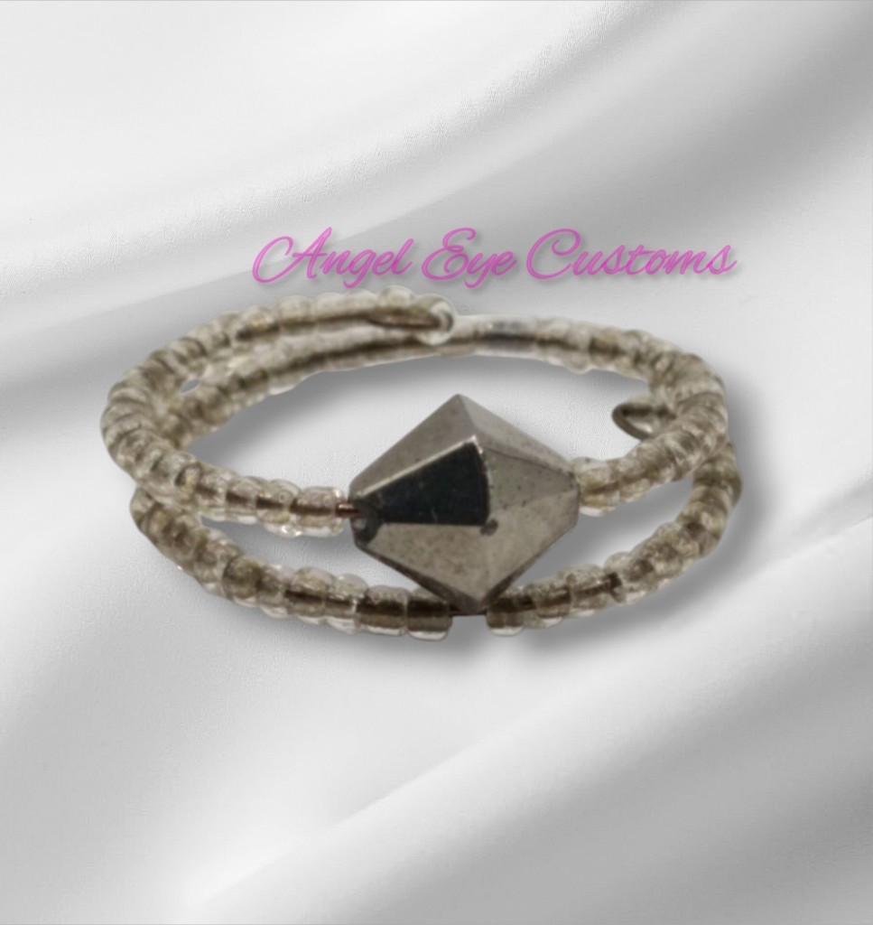 Handmade Ring Memory Wire Adjustable Wrap Silver