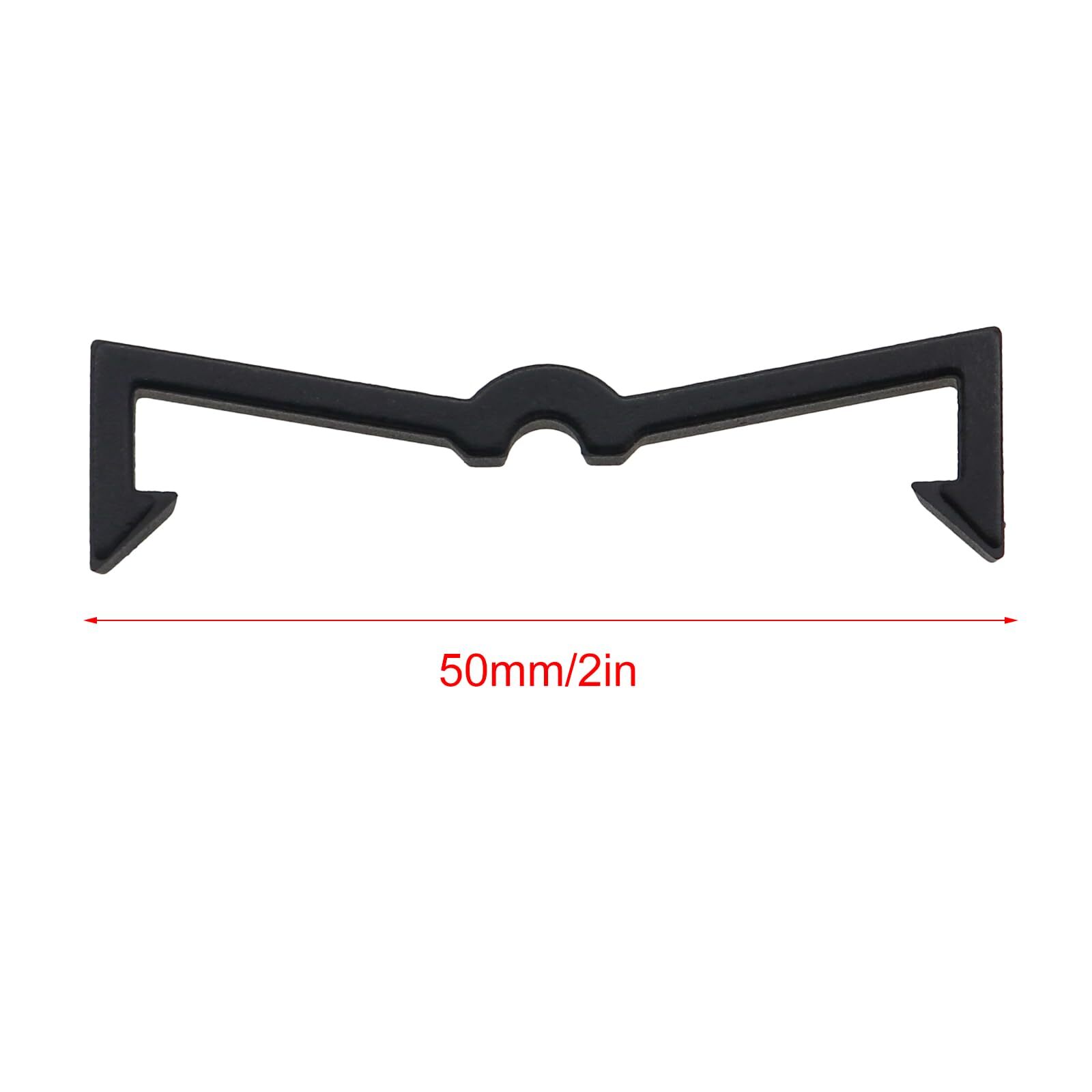 50 PCS 2 inch Black Pegboard Hooks Plastic Tool Hardware Hook Accessories