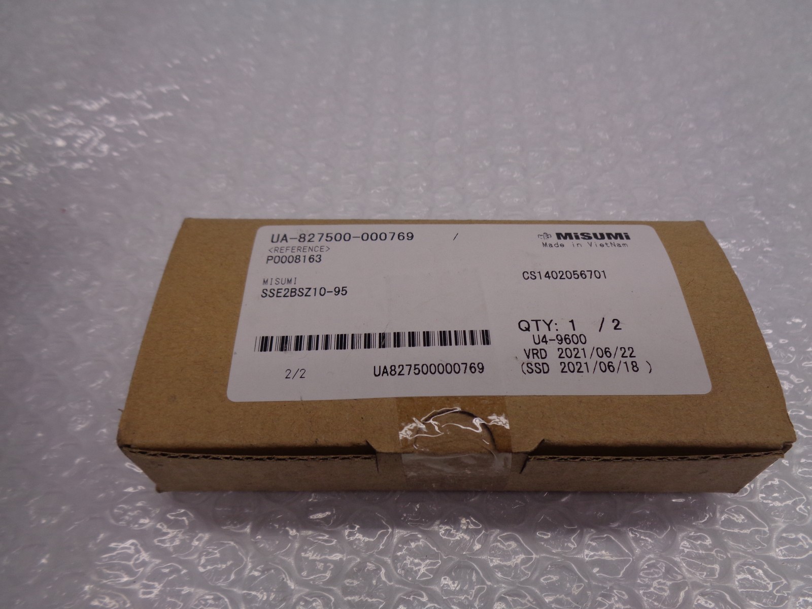 MISUMI SSE2BSZ10-95 LINEAR GUIDE NSFS
