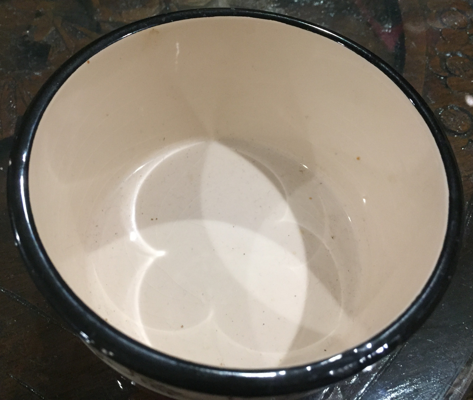 Avon Dip Bowl Red Black