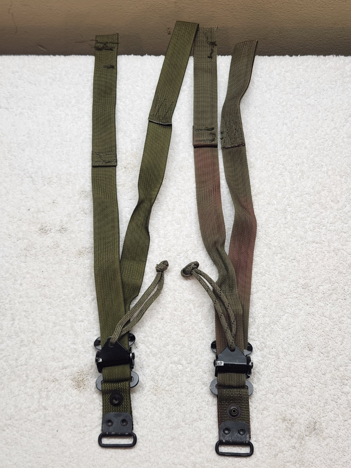 USGI ALICE Y Suspenders Lower Strap Sections LC-1 Pistol Belt Attachments Lot of