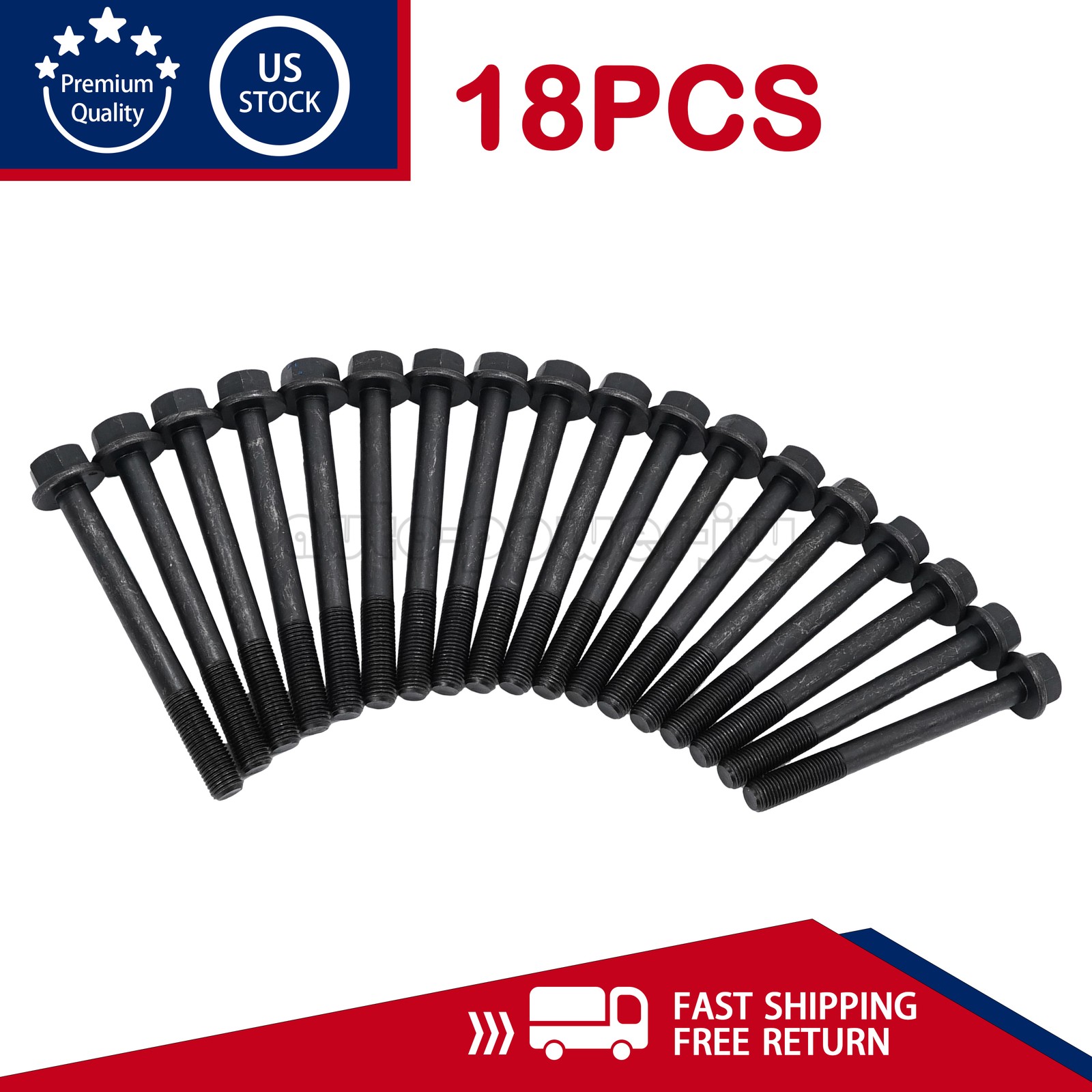NEW 18PCS Cylinder Head Bolt For Yanmar Engine 4TNE94 4TNV94