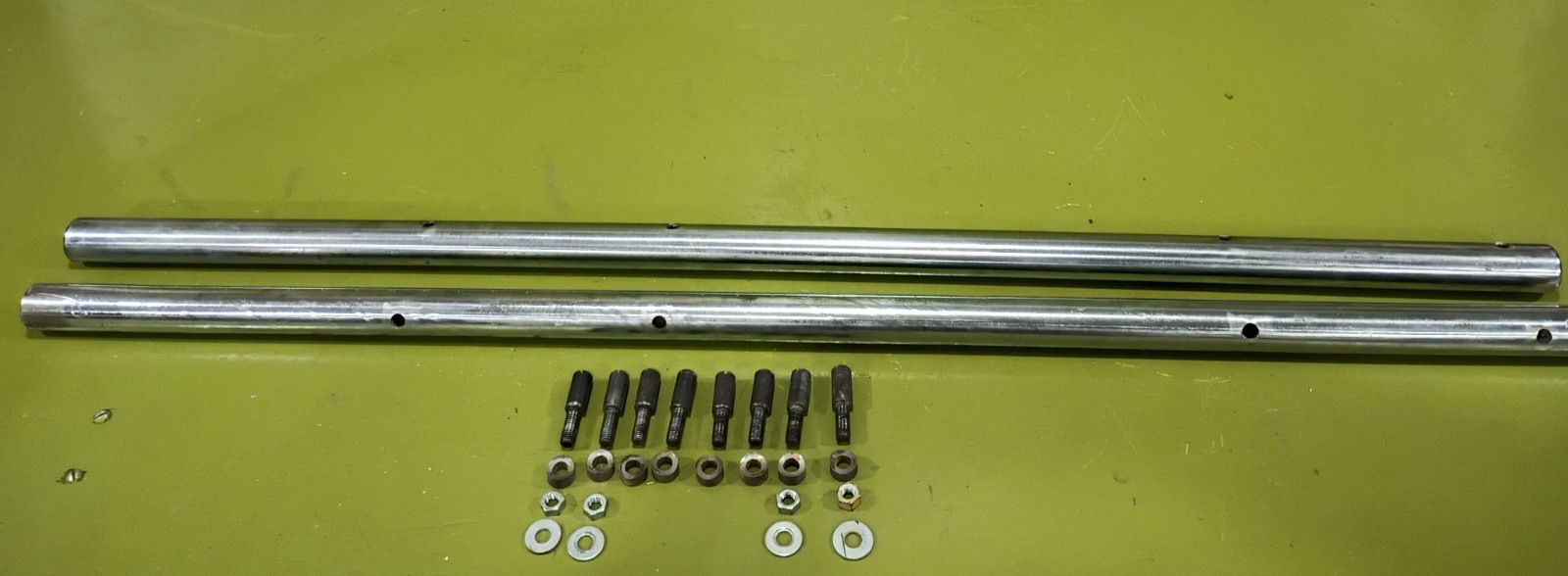 JET Table Saw Rip Fence Guide Rails 1 3/8" (35mm) dia x 44"  w/ Jet Lock gears